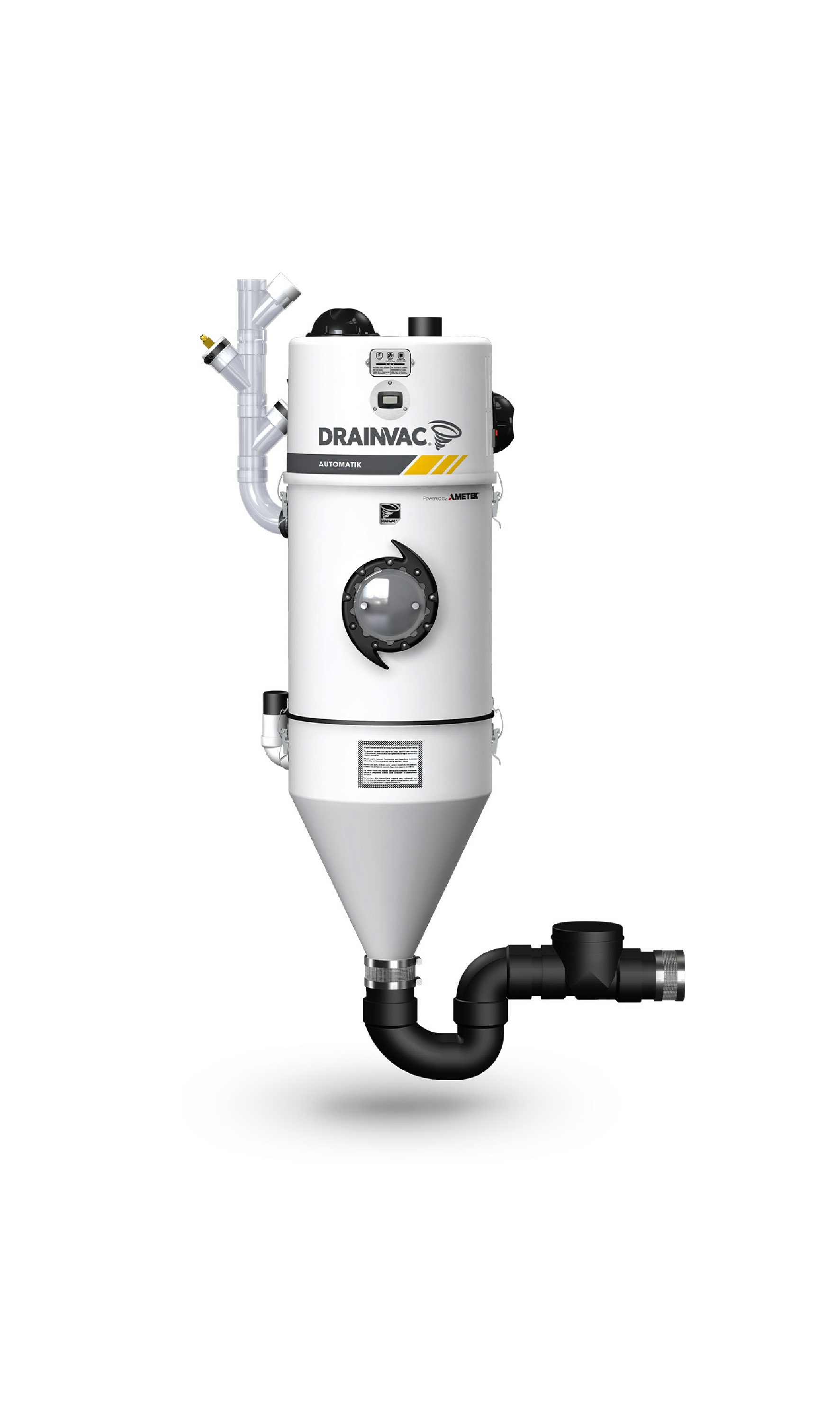 Centrale DRAINVAC DF2A31, Bi-moteur, 'Eau & Poussière', à vidange automatique