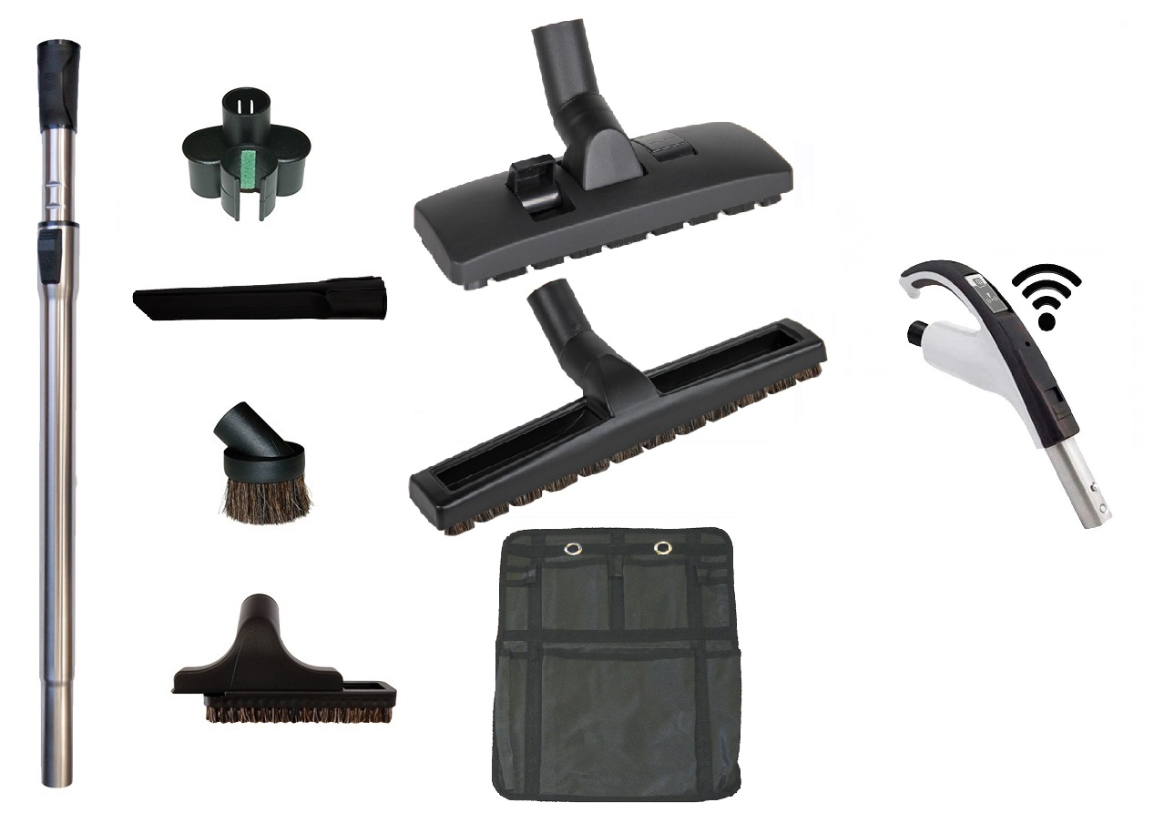 Set de nettoyage Premium Deluxe 'Poussière' pour système Retraflex avec poignée à commande à distance Wifi + accessoires, sans récepteur