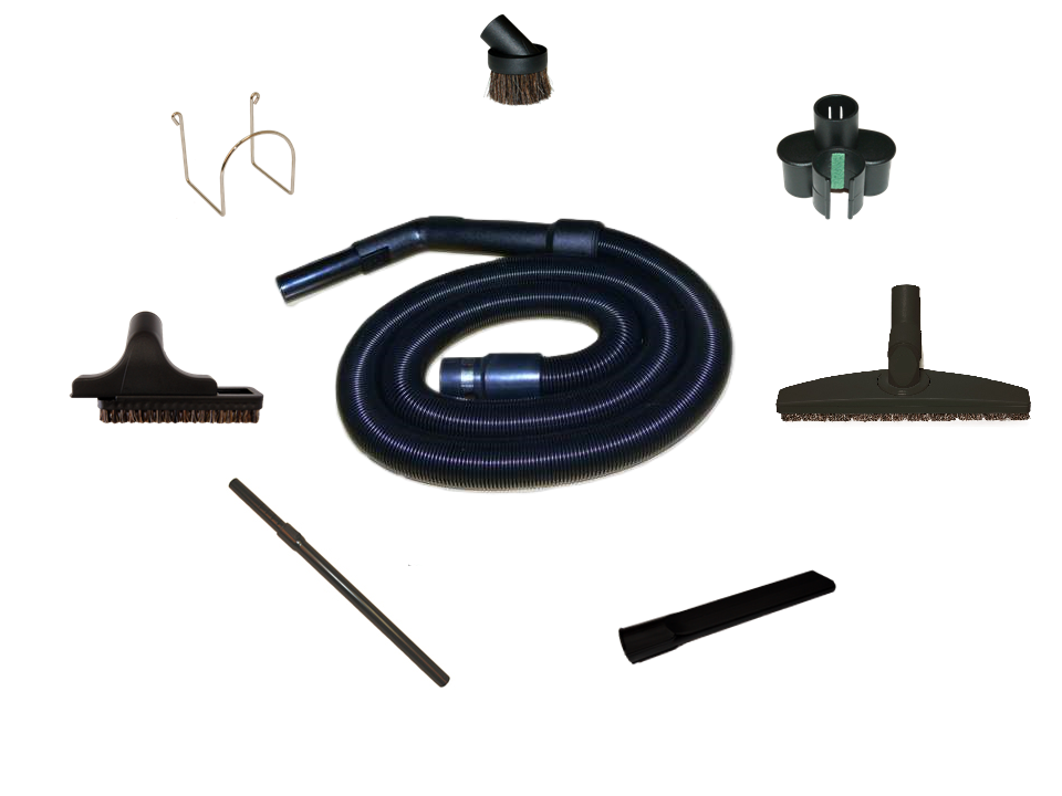 Set de nettoyage Quick Access 'Poussière' avec flexible extensible 2.0 - 8 m sans bouton ON/OFF + accessoires