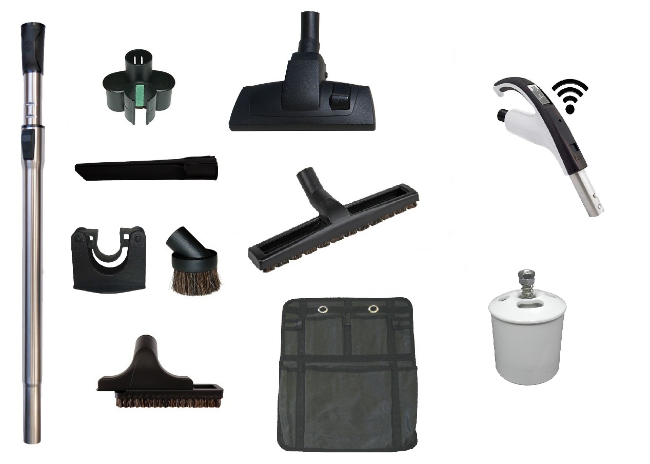 Set de nettoyage Premium Prestige 'Poussière' pour système Retraflex avec poignée à commande à distance Wifi + accessoires, sans récepteur