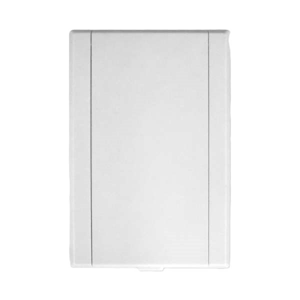 Prise d'aspiration rectangle 'Porte Pleine' en plastique - Blanche