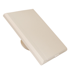 Prise d'aspiration rectangle 'Porte Pleine' en plastique - Blanche