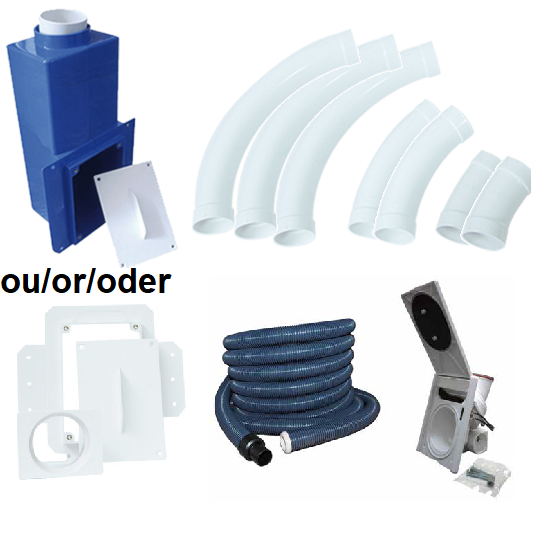 Ensemble d'installation avec 1 prise HAH type H5 et flexible boyau Rapidflex 9,1m système HAH