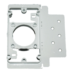 Contre-prise rectangle - Plaque de montage  Plastiflex